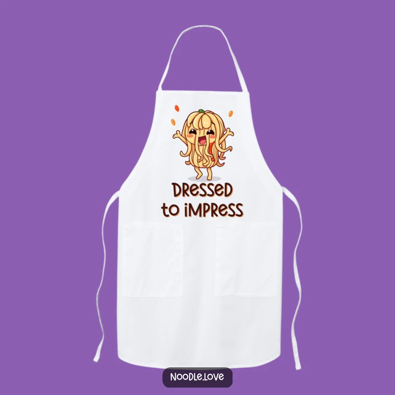 Funny Noodle Apron: Kitchen Dance Floor, Perfect Funny Gift for Chefs!