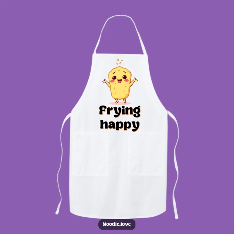 Funny Tempura Chef Apron: Cheerful Character's Dance - Kitchen Funny Gift