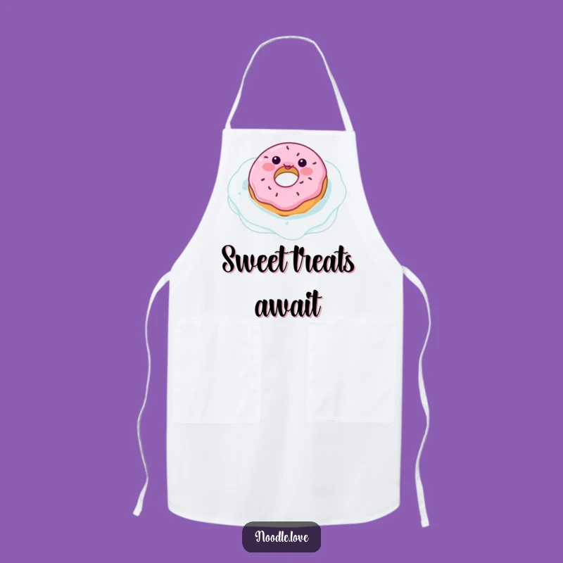 Funny Donut Milk Pool Apron: Bake Up Some Smiles with Sweet Kitchen Fun