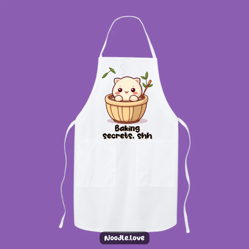 Funny Dumpling Wink Apron: Culinary Steaming Basket Character - Chef's Funny Gift!