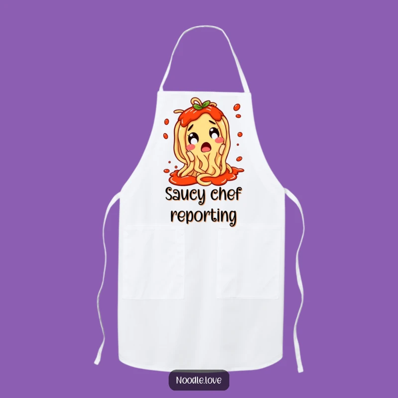 Funny Noodle Apron: Excited Splatter Design, Practical Funny Gift for the Home Chef