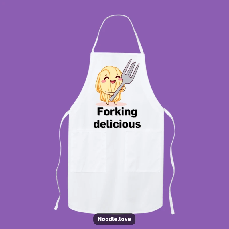 Funny Noodle Tease Apron - Chef's Playful Kitchen Wear Gift