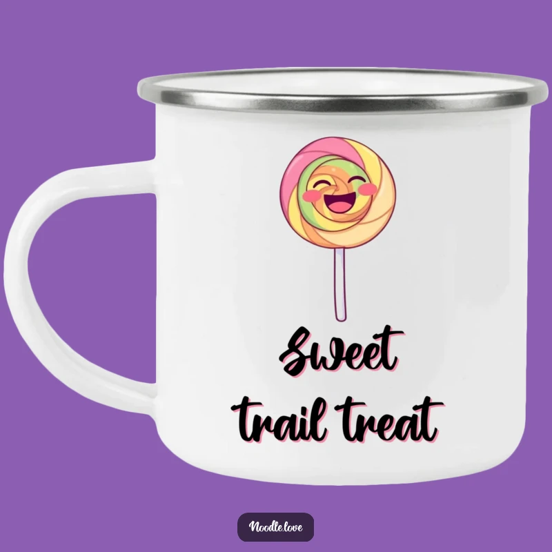 Funny Laughing Lollipop Camping Mug: Outdoor Fun & Sweetness - Funny Gift