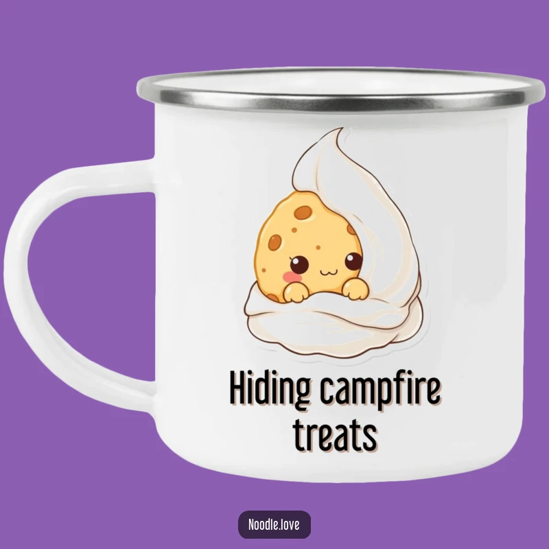 Durable Funny Kawaii Cookie Camping Mug: Sweet Adventures!