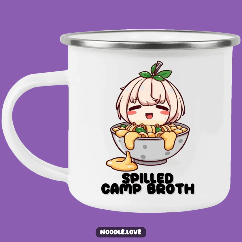 Funny Ramen Spill Camping Mug: Outdoor Happy Bowl - Adventurous Funny Gift!