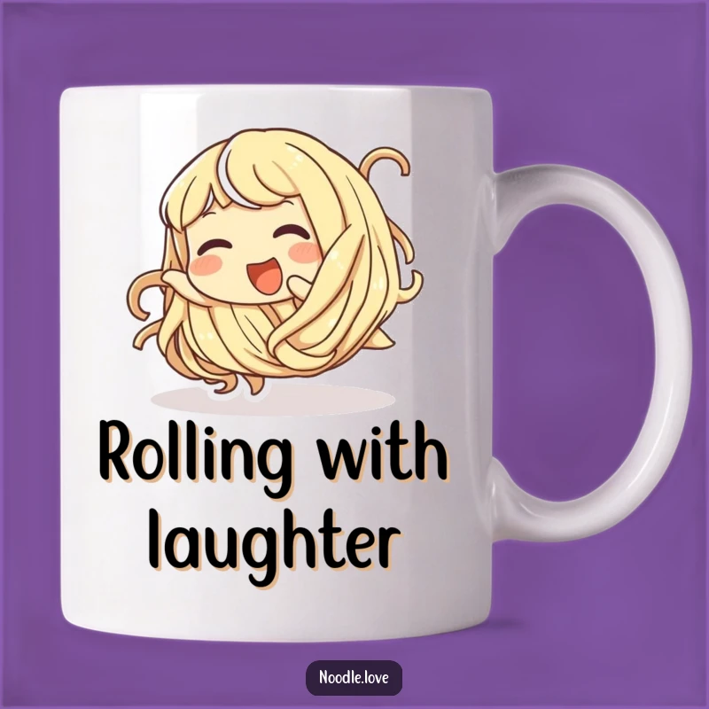 Funny Giggling Noodle Mug - Playful Tumbling Fun Gift