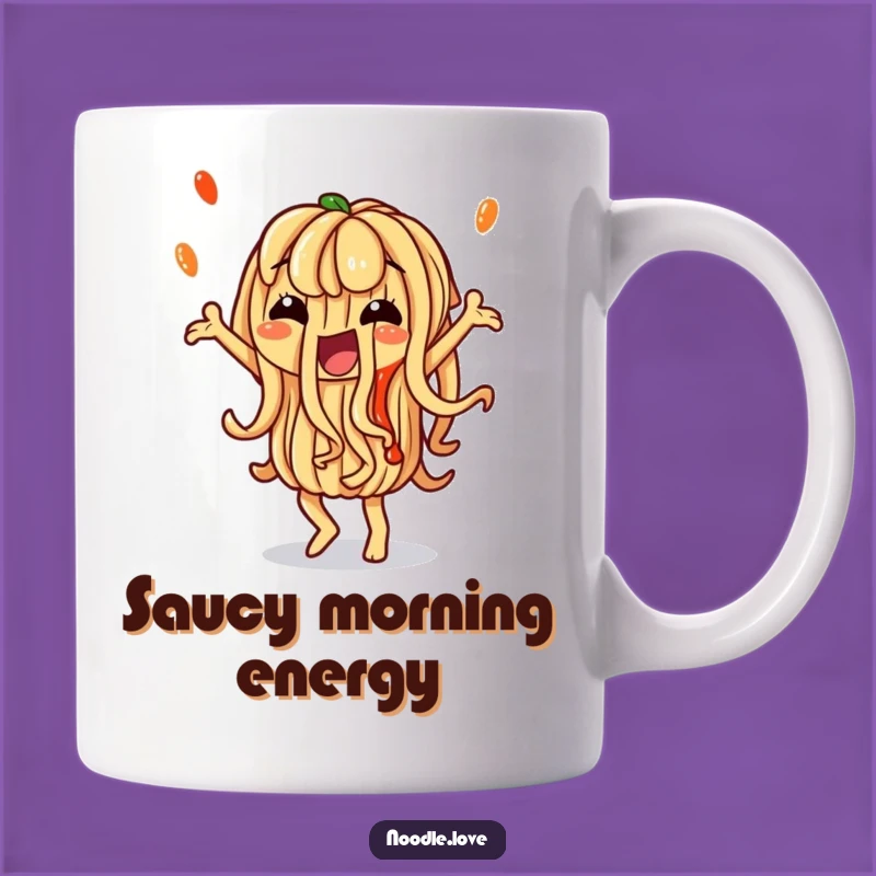Funny Noodle Mug: Silly Sauce Dancer, Perfect Funny Gift for Food Lovers!