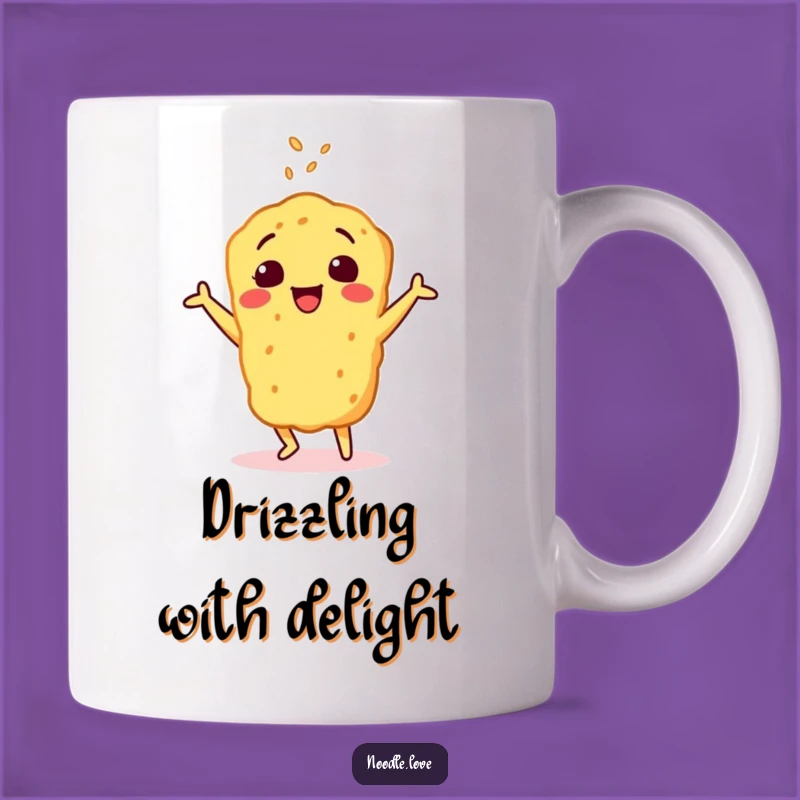 Funny Tempura Dance Mug: Cheerful Character's Sesame Jig - Joyful Gift