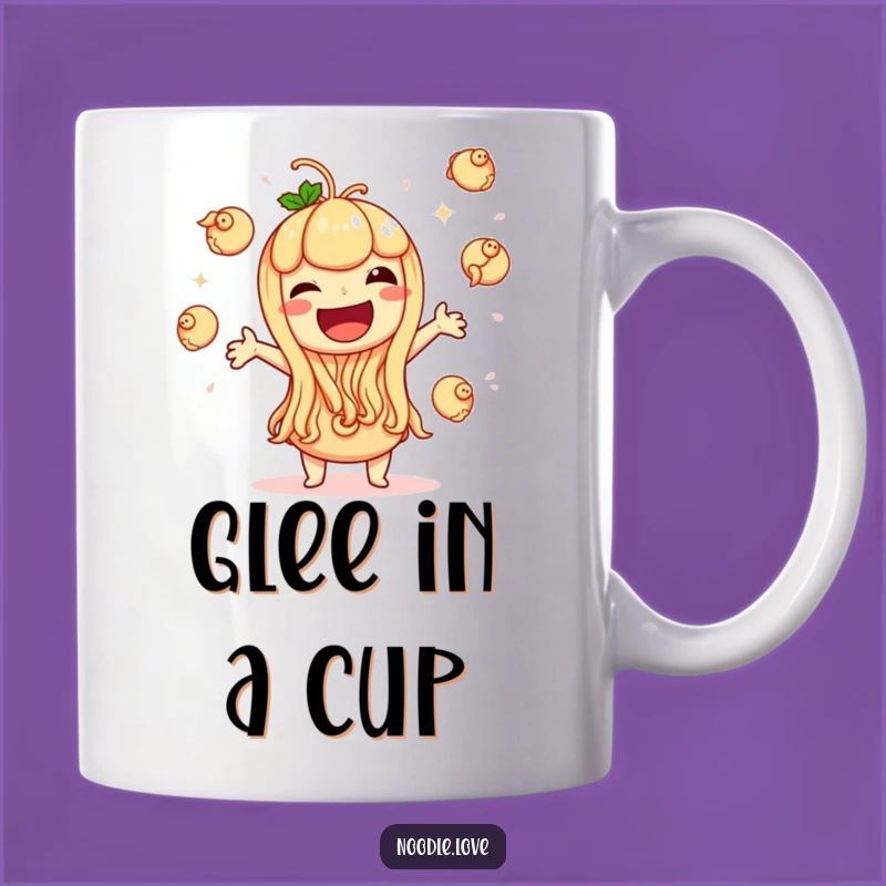 Funny Giggling Noodle Dumpling Mug: Joyful Character, Hilarious Action, Perfect Gift