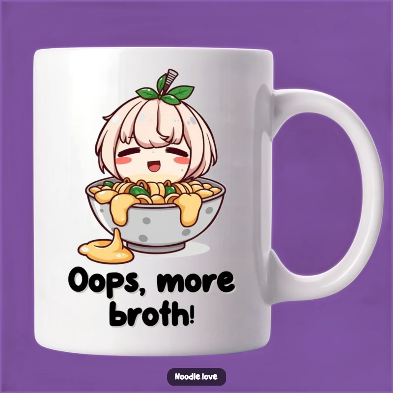 Funny Ramen Spill Mug: Embarrassed Happy Bowl - Perfect Funny Gift!