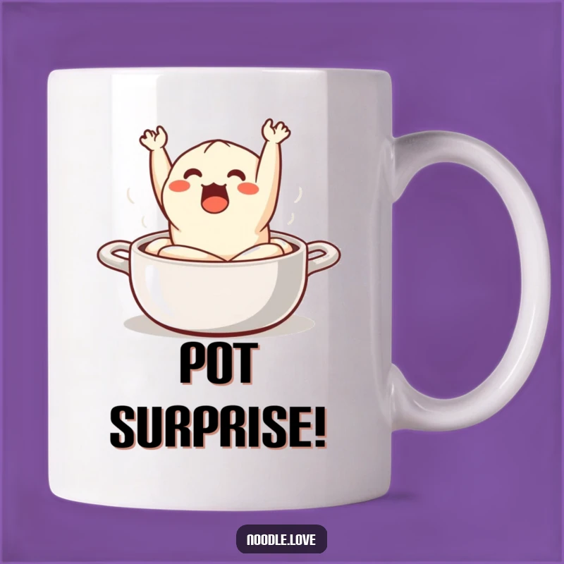 Funny Surprised Dumpling Mug - Hilarious Asian Food Gift for Foodies