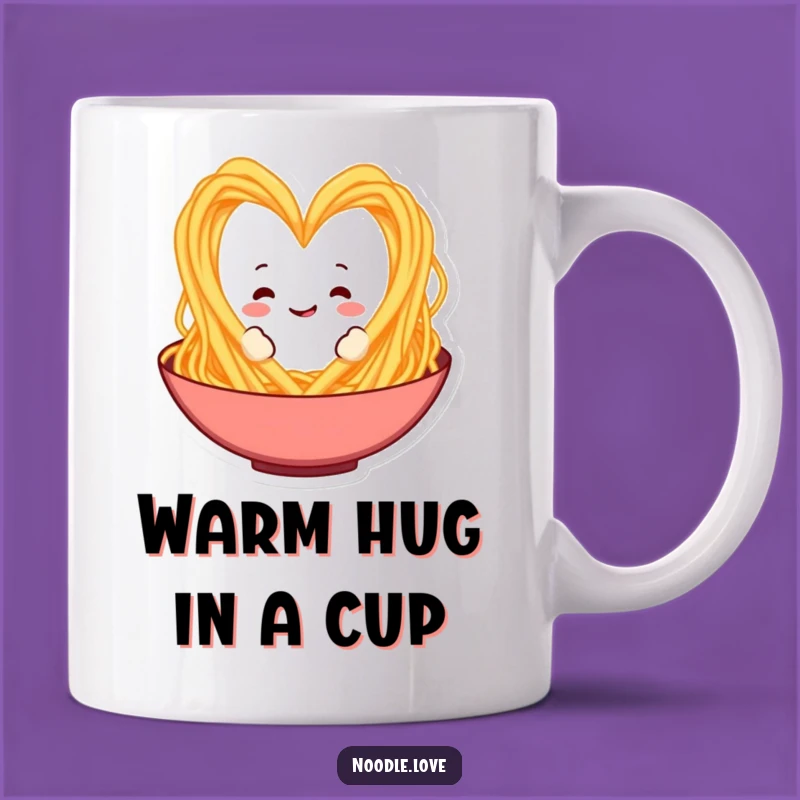 Funny Spaghetti Heart Mug: Romantic Italian Food Gift for Pasta Lovers