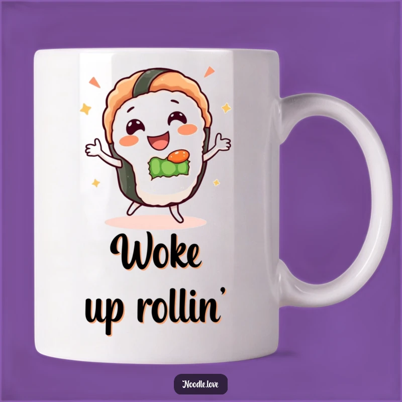 Funny Sushi Dance Mug: Get Your Groove On with This Hilarious Treat!