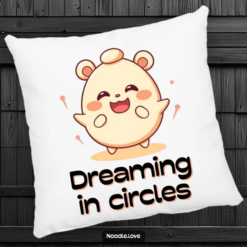 Funny Dizzy Bao Bun Pillow: A cute bao bun spins with dizzy eyes, soft and full of joy, a funny gift.