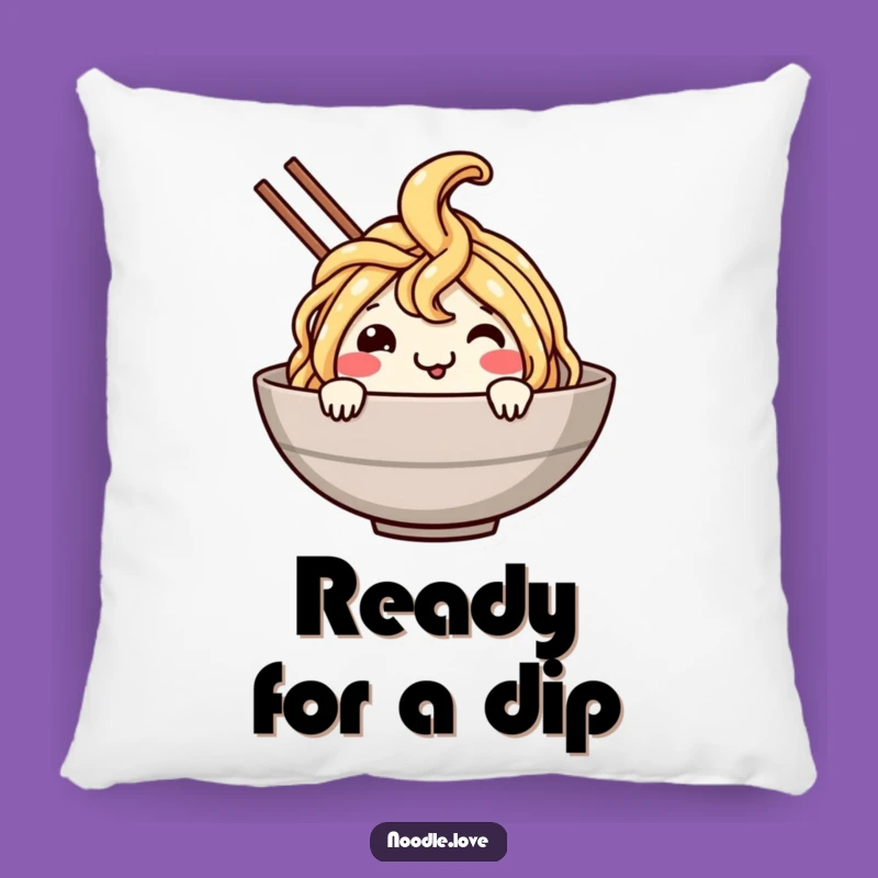 Funny Noodle Dive Pillow: Cozy Up with a Bowl Full of Smiles!