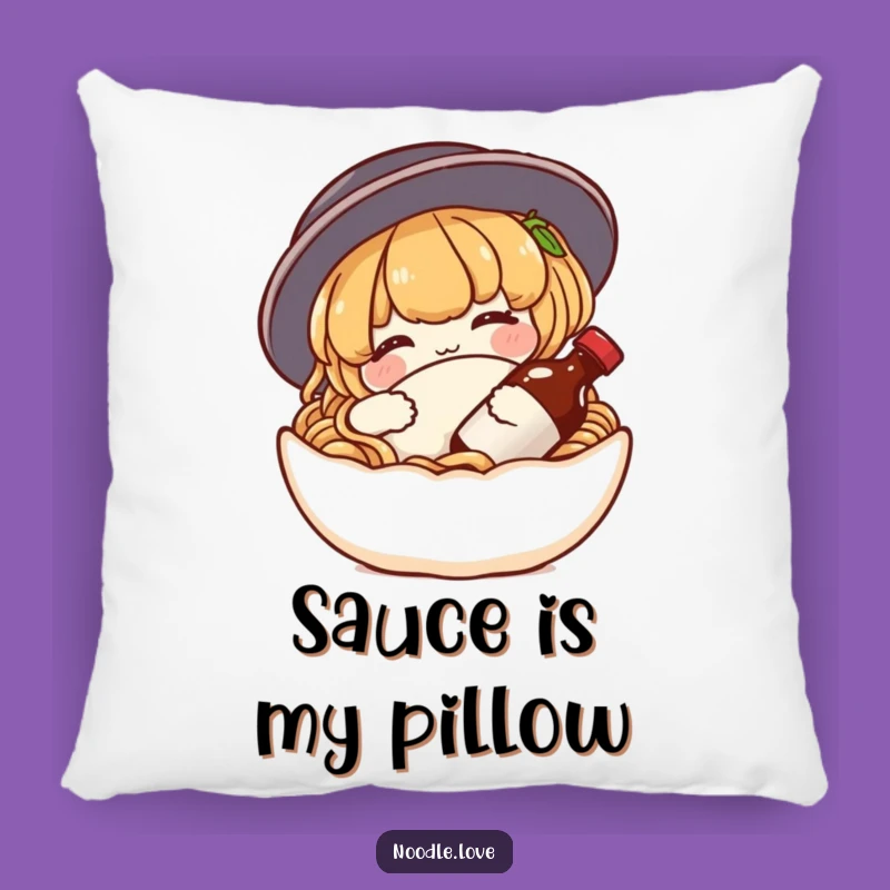 Funny Noodle Soy Sauce Pillow: Ultimate Comfort Cushion for Food Lovers
