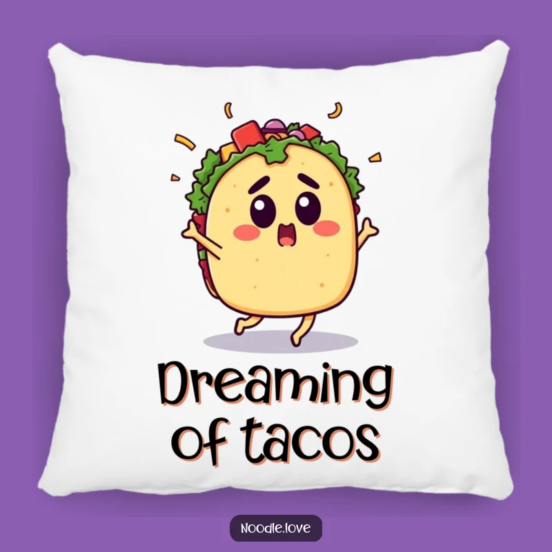 Funny Surprised Taco Pillow: Cozy Comfort Meets Energetic Fiesta Vibes
