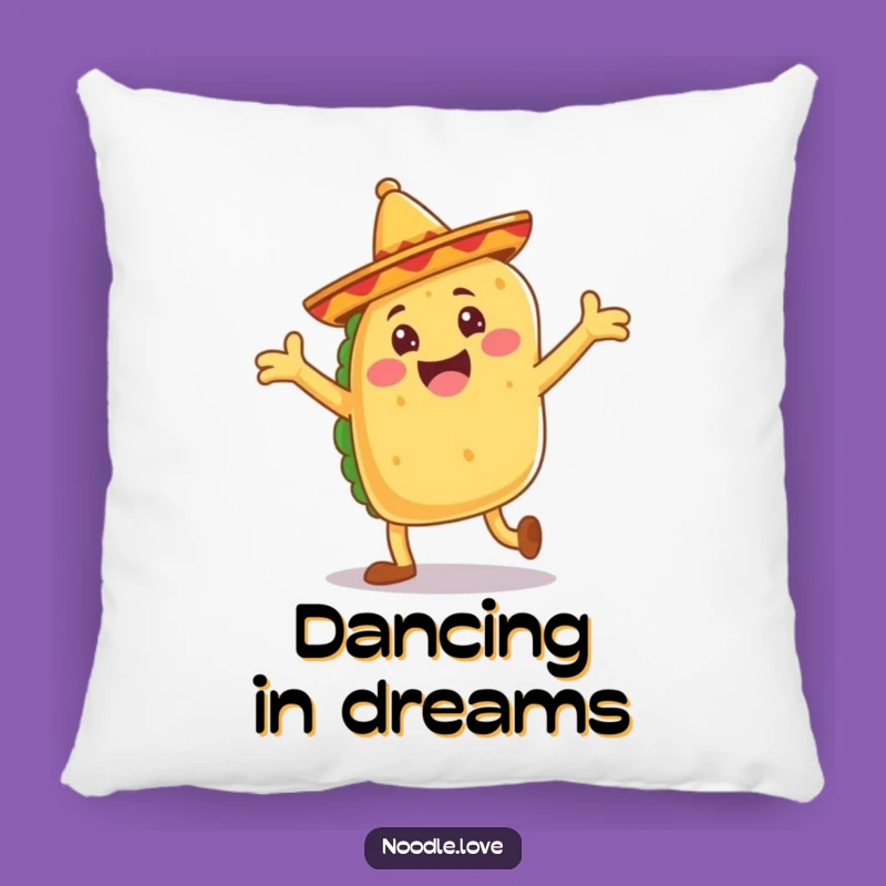 Funny Taco Dance Pillow - Cozy Fiesta Fun & Playful Comfort Gift