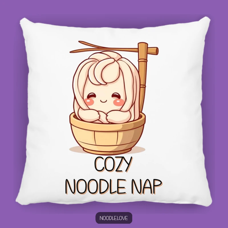 Funny Udon Noodle Steamer Hug Pillow: Cozy & Comical Noodle Decor