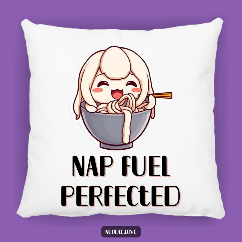 Funny Udon Noodle Pillow: Cozy Self-Slurping Character, Comforting Humorous Gift