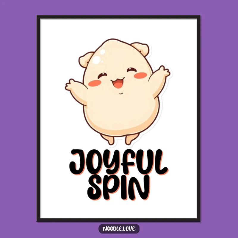 Funny Dumpling Dancer Digital Art - Instant Joyful Decor!