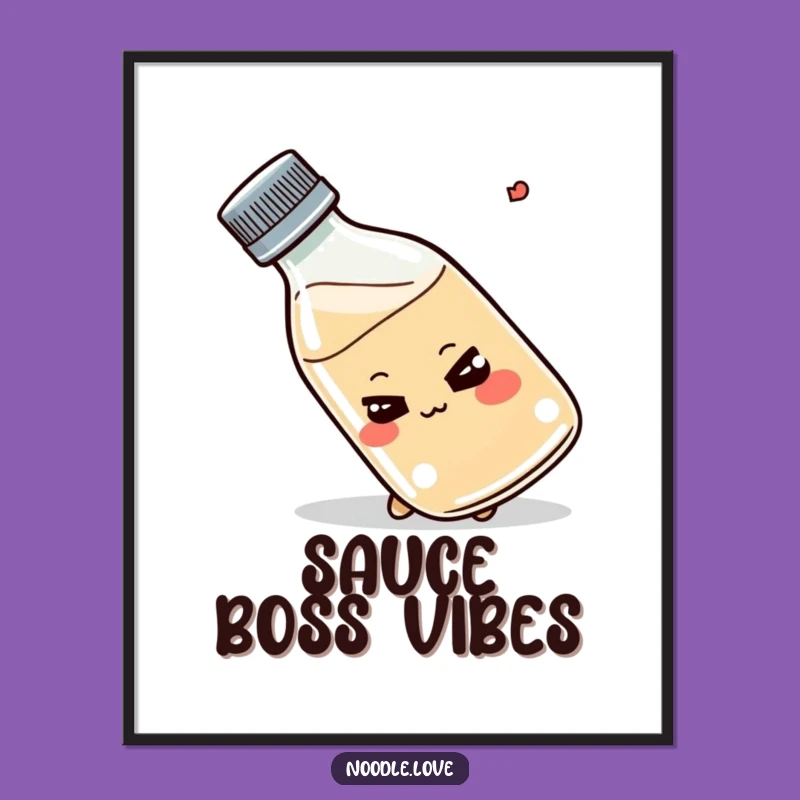 Funny Shoyu Bottle Digital Print - Instant Kitchen Cheer, Perfect Funny Gift