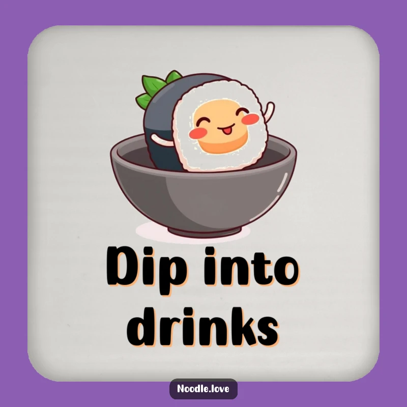 Funny Sushi Leap Coaster - Protect Surfaces with Foodie Fun Gift