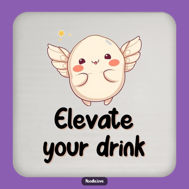 Funny Flying Dumpling Coaster: Protect Surfaces with Whimsical Food Art