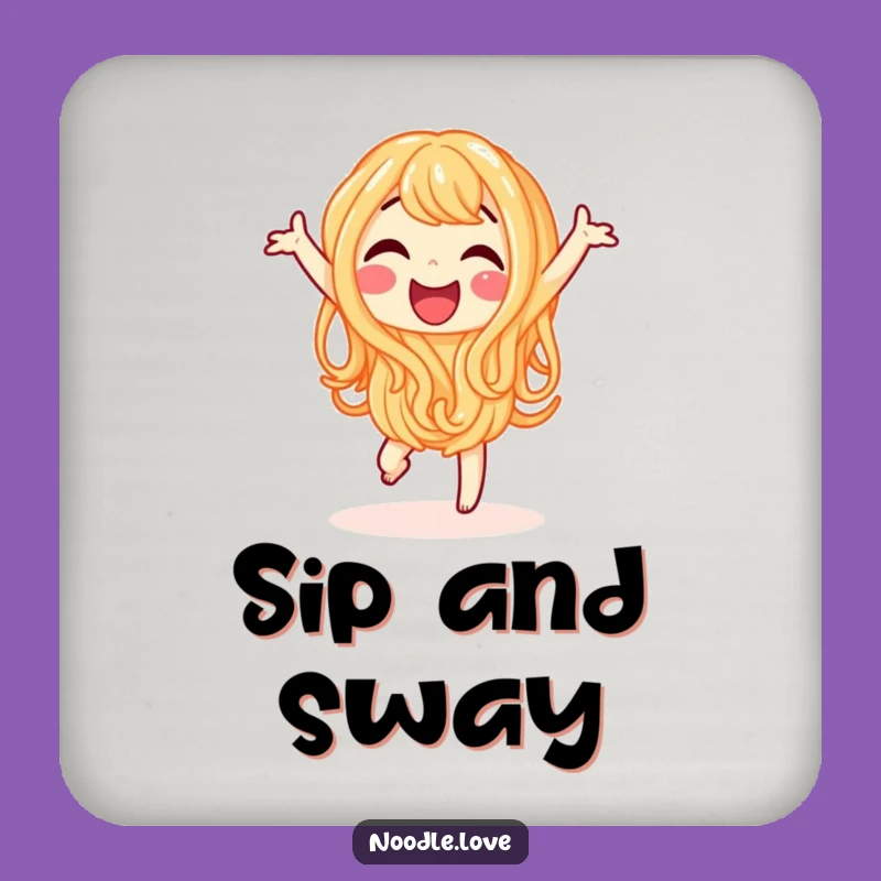 Funny Noodle Coaster - Happy Dancing Drink Protector