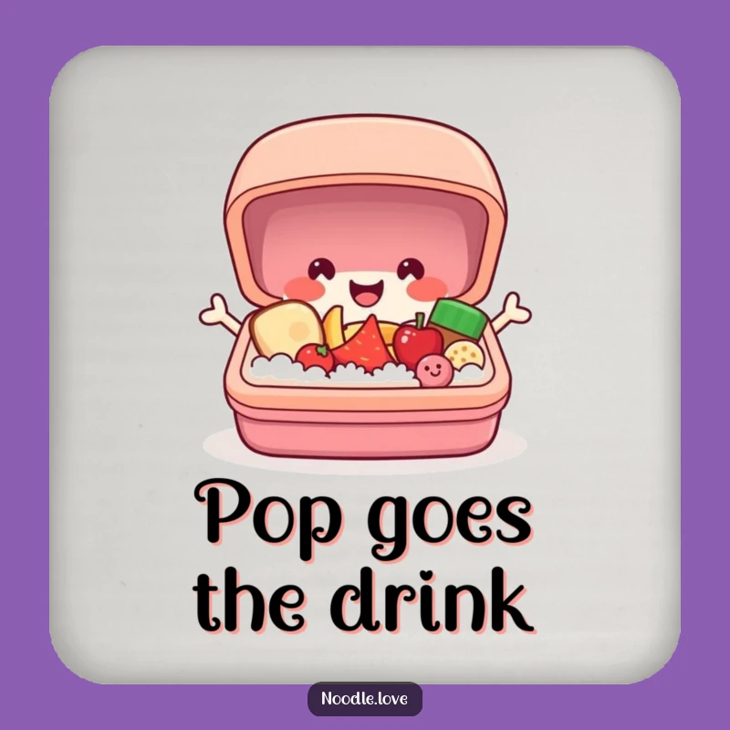 Funny Bento Box Coaster: Popping Surprise, Protect & Delight!