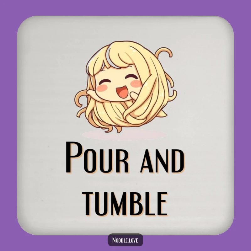 Funny Noodle Coaster - Giggling Tumbling Drink Protector