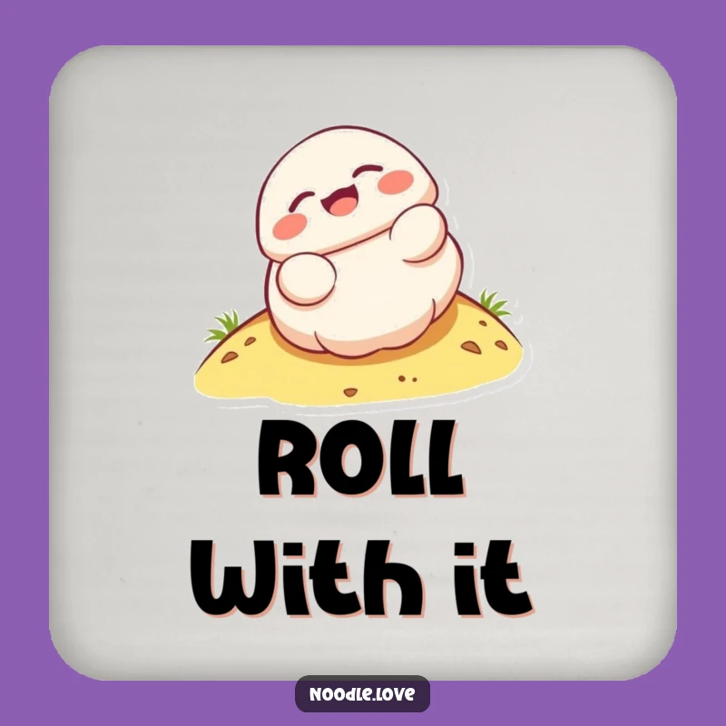 Funny Kawaii Dumpling Rolling Coaster - Humorous Drink Protector Gift