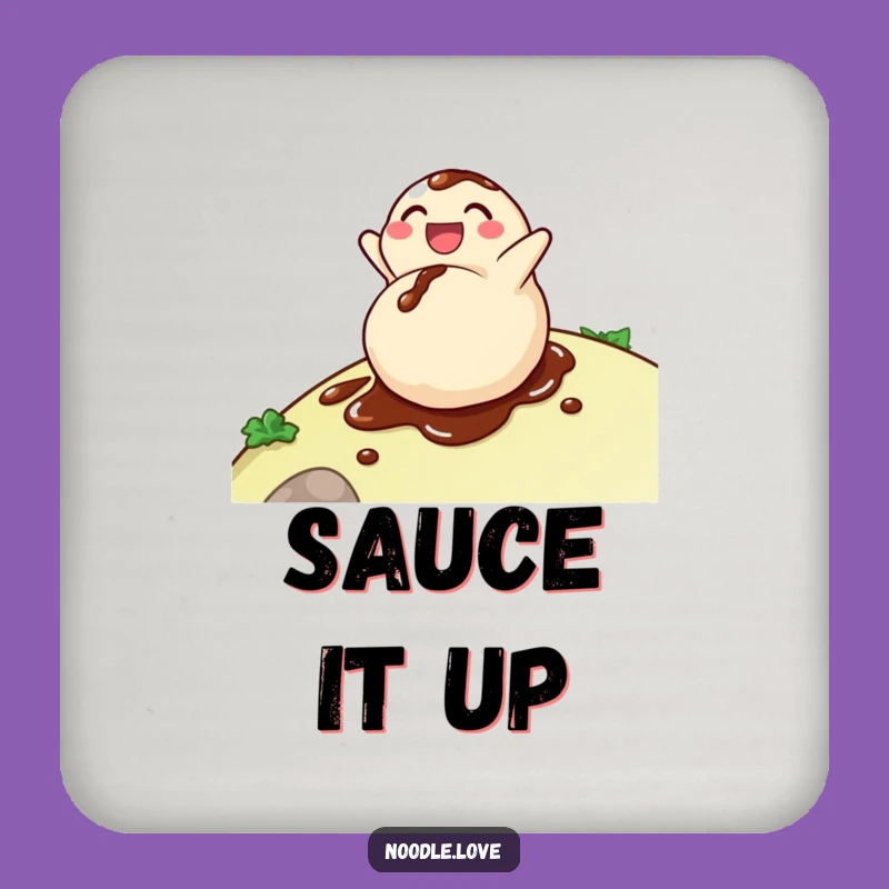 Funny Dumpling Coaster: Delighted Soy Sauce Roller, Protect & Amuse!