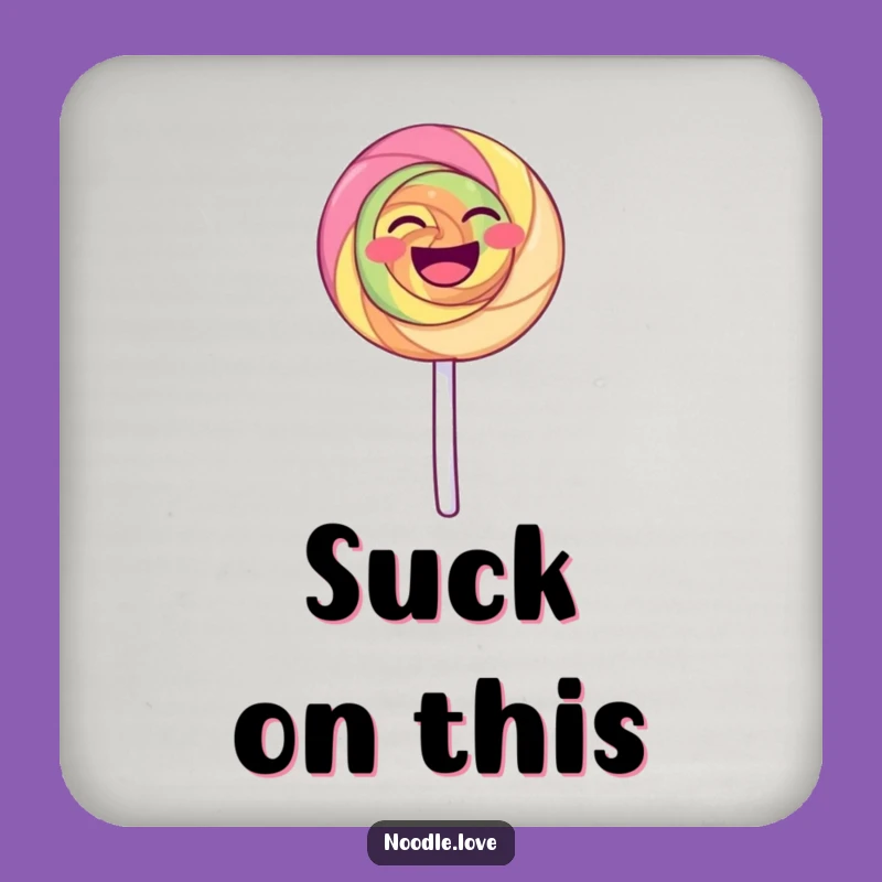Funny Laughing Lollipop Coaster: Protect Surfaces with Fun - Funny Gift