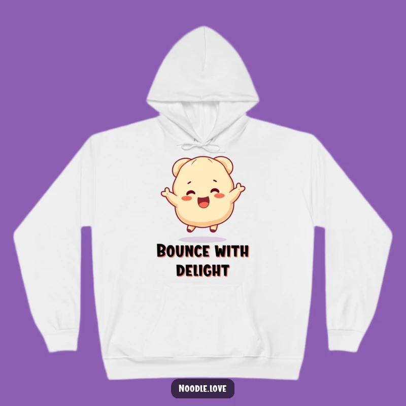 Funny Dumpling Hoodie: Cozy Bouncing Vibes, Perfect Comfy Funny Gift for Comfort!
