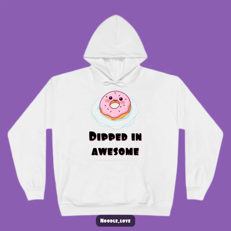 Cozy Funny Donut Milk Pool Hoodie: Wrap Yourself in Sweet Comfort and Humor