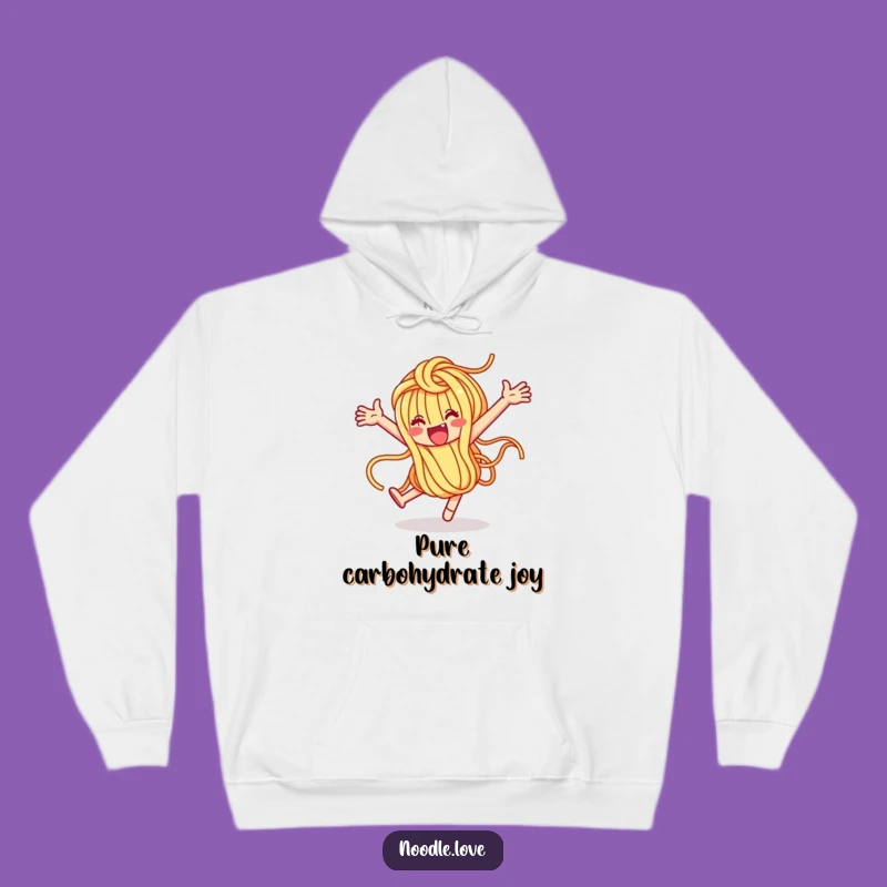 Cozy Funny Noodle Loop-de-Loop Hoodie - Warm & Whimsical Pasta Apparel, Great Funny Gift
