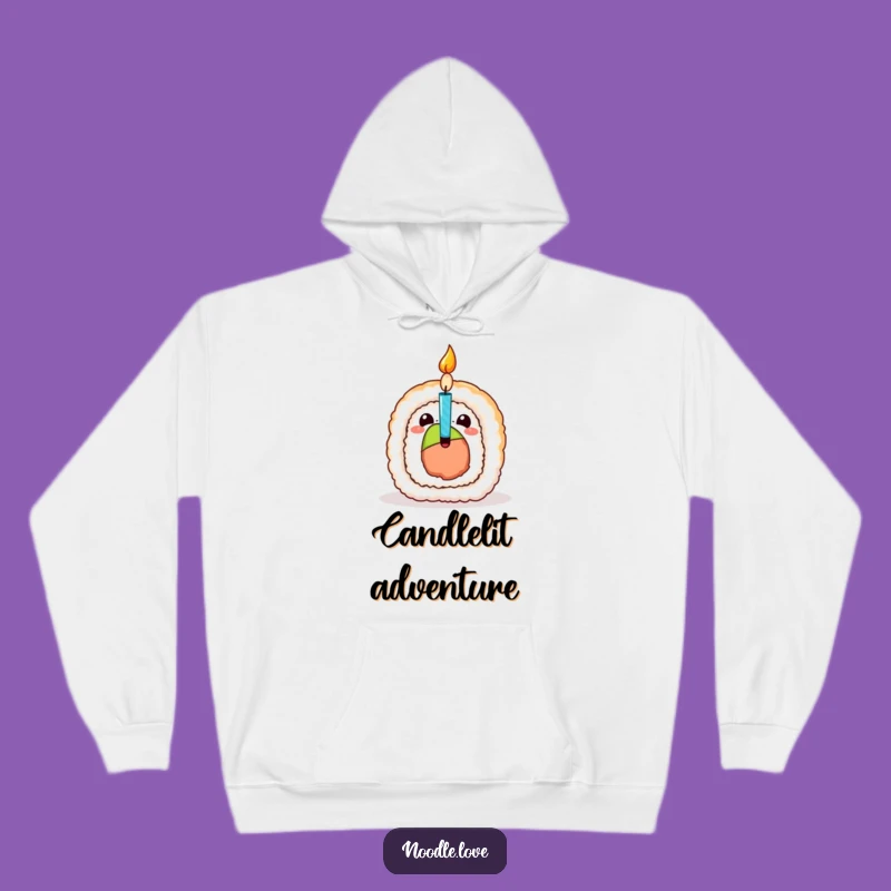Funny Sushi Birthday Candle Hoodie - Cozy Celebration Wear Gift