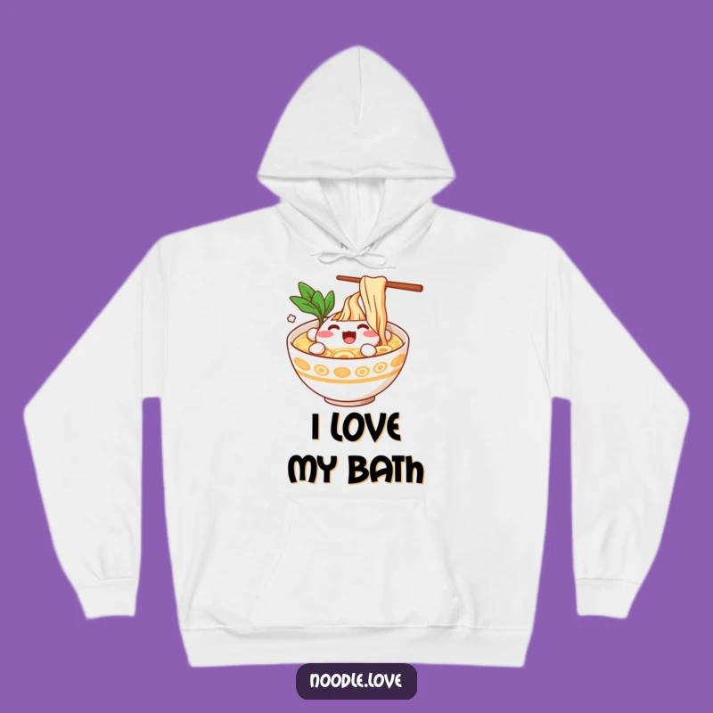 Cozy Funny Ramen Bowl Splash Hoodie - Warm Comfort & Noodle Fun, Great Funny Gift
