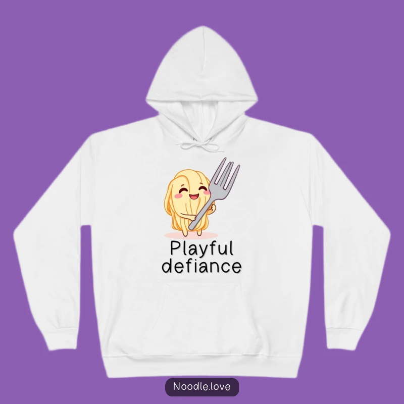 Funny Noodle Tease Hoodie - Cozy & Hilarious Foodie Wear Gift