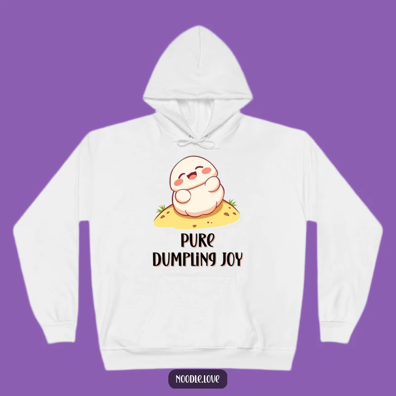 Cozy Funny Kawaii Dumpling Rolling Hoodie - Warm Humorous Gift
