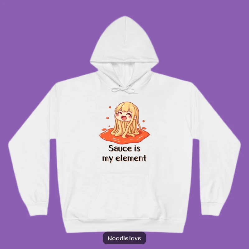 Funny Noodle Hoodie - Gleeful Sauce Splashing Comfort