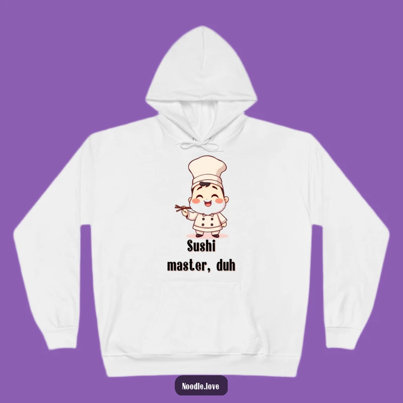 Cozy Funny Sushi Chef Giggling Hoodie: Stay Warm with Culinary Comedy and Comfort