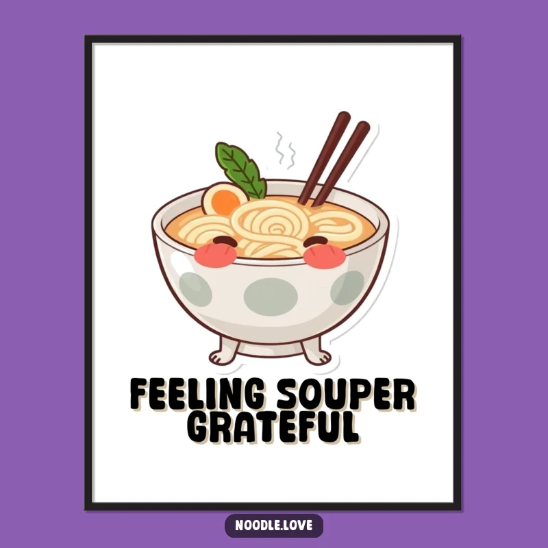 Funny Free Printable Ramen Wall Art - Hilarious Noodle Lover's Downloadable Gift