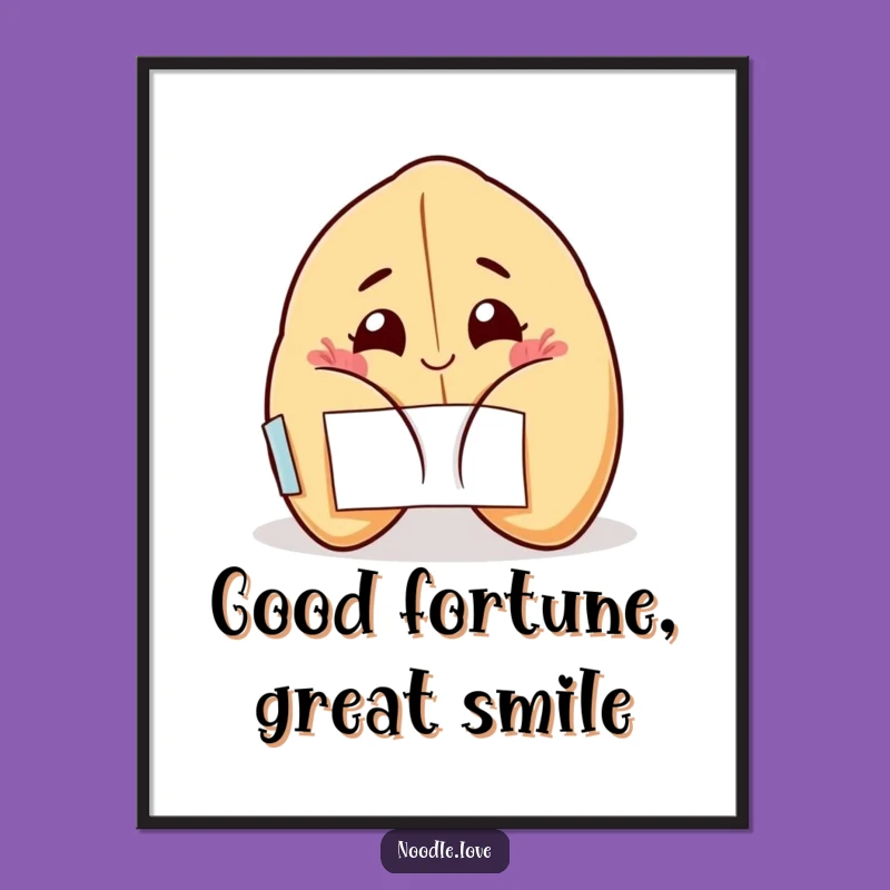 Free Printable Fortune Cookie Wall Art - Funny Downloadable Art Gift
