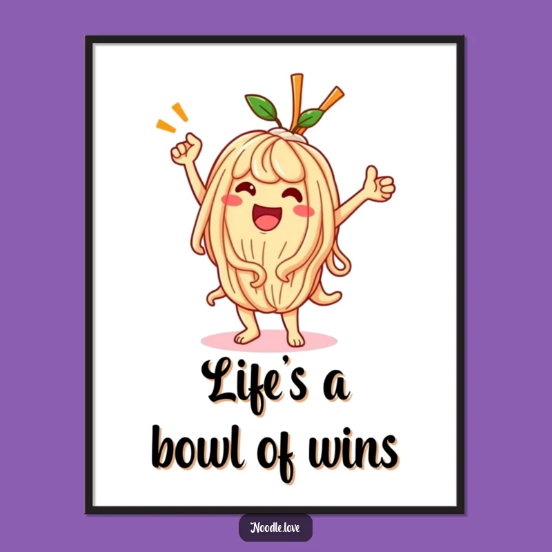 Free Printable Wall Art: Funny Dancing Noodle, Hilarious Downloadable Decor!