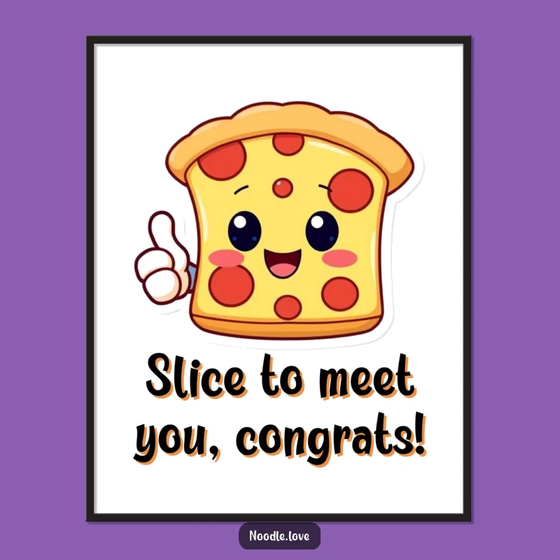 Free Printable Kawaii Pizza Art: Funny Thumbs-Up Downloadable Decor for Happy Spaces