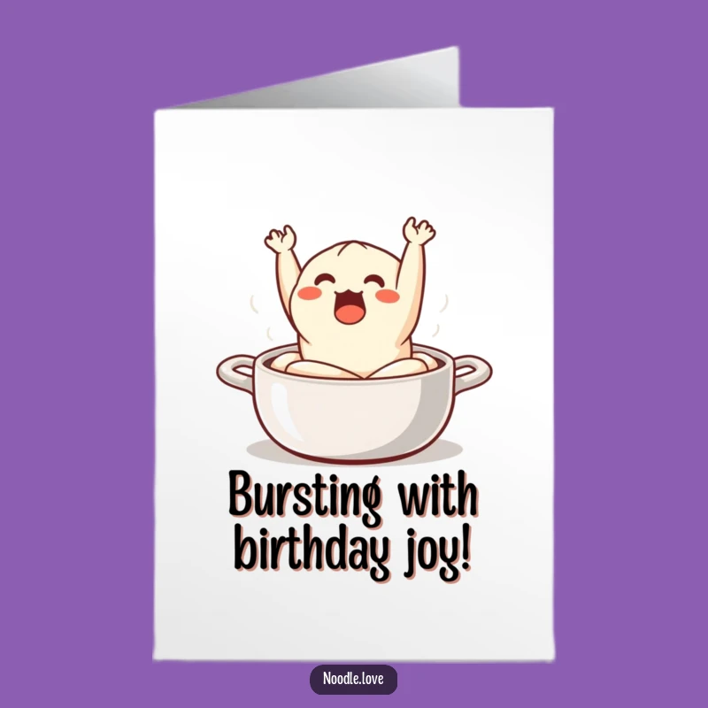Free Printable Birthday Card: Surprised Dumpling Pop, Hilarious Downloadable Gift