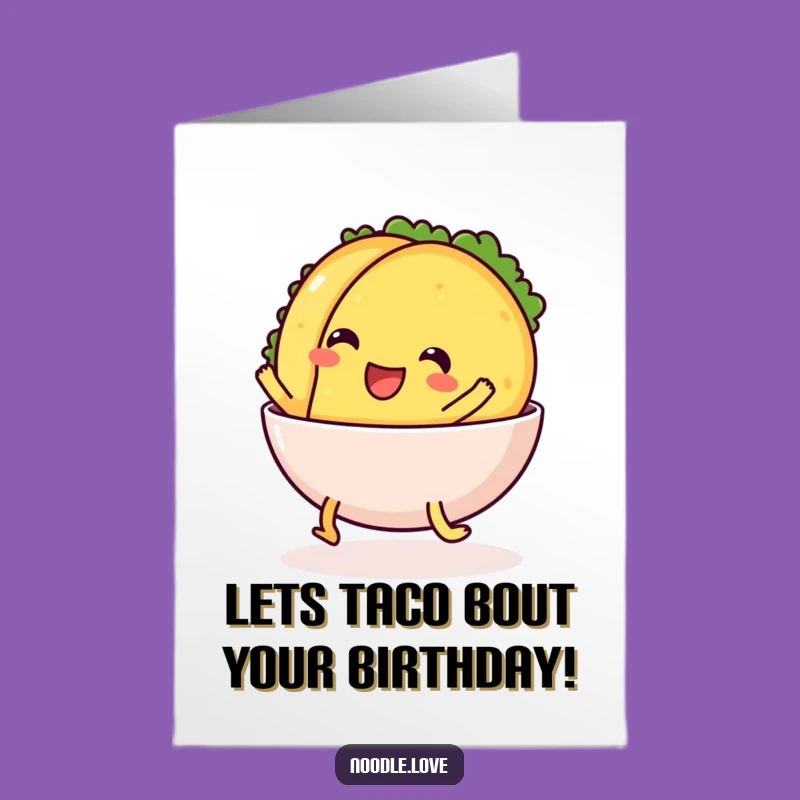 Free Printable Birthday Card: Taco Slide Fun, Hilarious Downloadable Gift for Food Lovers