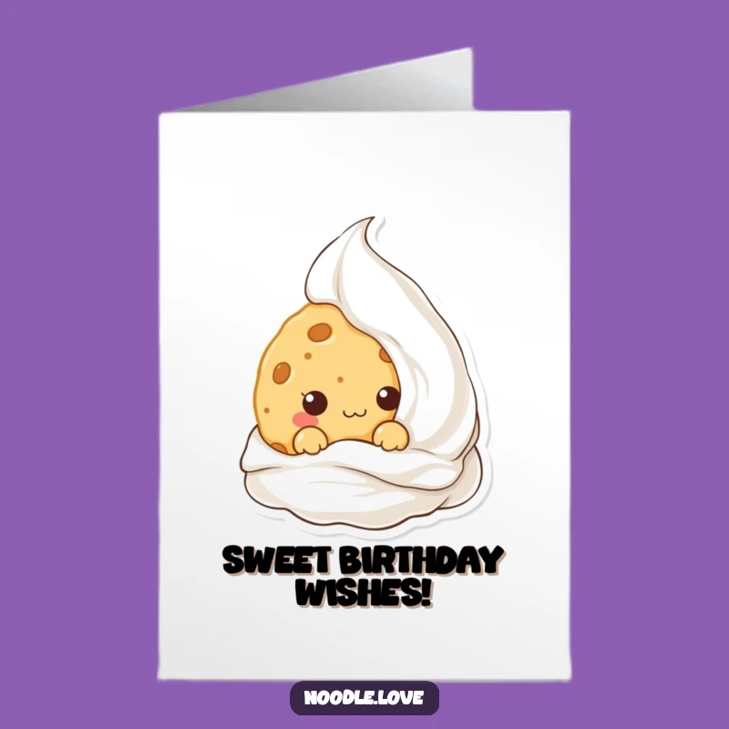 Free Printable Funny Birthday Card: Mischievous Cookie, Perfect Downloadable Gift for Sweet Celebrations